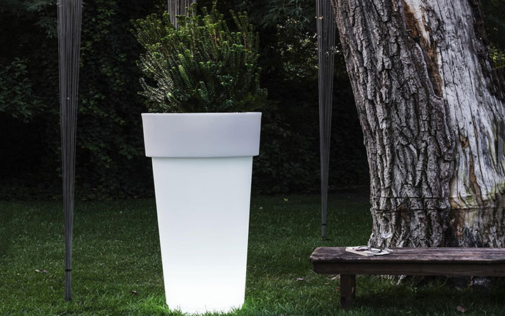 Marcantonio Illuminated Planter by Serralunga Planters Illuminated
